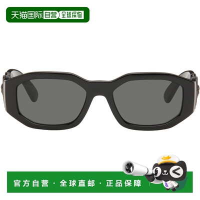 1h可退 香港直邮潮奢 versace 范思哲 男士 黑色 Medusa Biggie