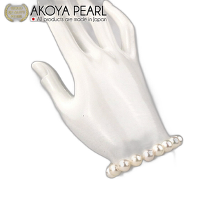 日本直邮Akoya珍珠 女士手链时尚简约优雅设计圆润8.0-9.0mm