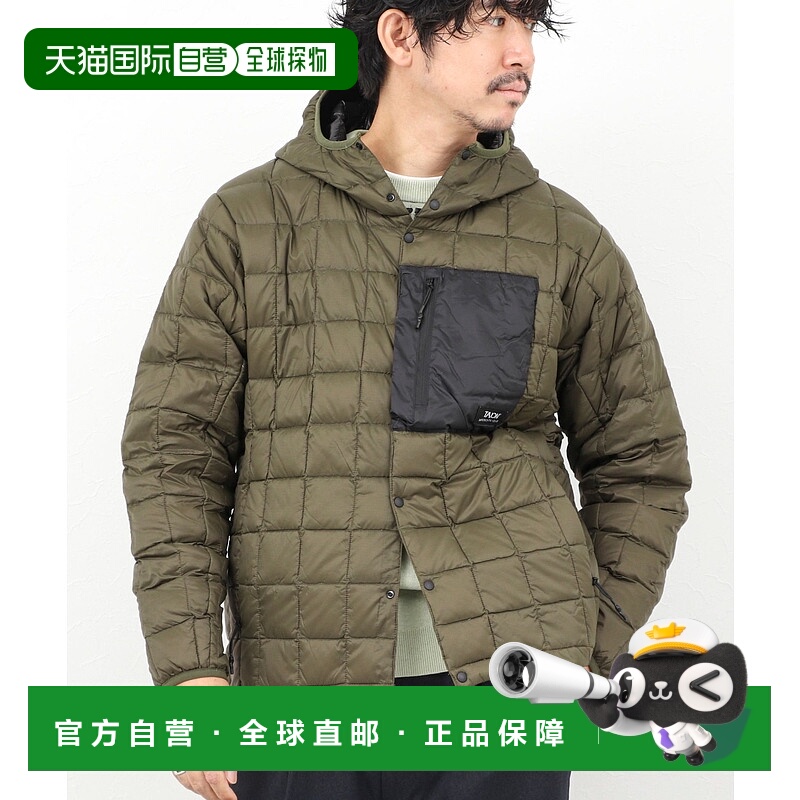 1h可退 日本直邮TAION男装800FP羽绒轻便连帽外套 胸前拉链口袋设