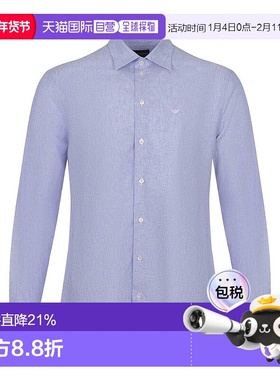 香港直邮Emporio Armani 长袖衬衫 EM000099TE14113阿玛尼亚麻