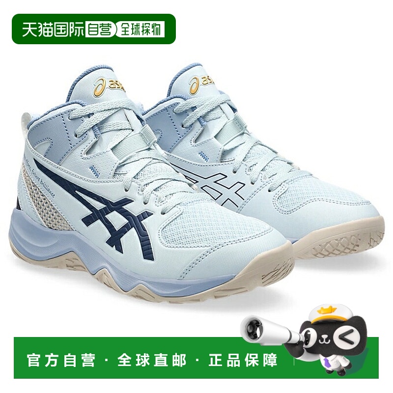 日本直邮Asics DUNKSHOT MB 10 LE 舒适耐用 中帮 儿童篮球鞋 白