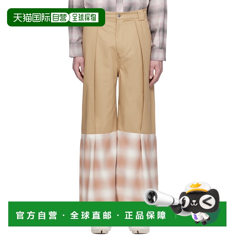 1h可退 香港直邮潮奢 Collina Strada 男士 驼色 Cedar 长裤 XX60