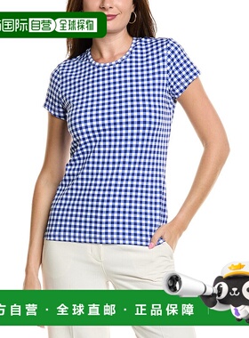 自营 J.McLaughlin签名卡塔琳娜布T恤-蓝色 美国奥莱直发