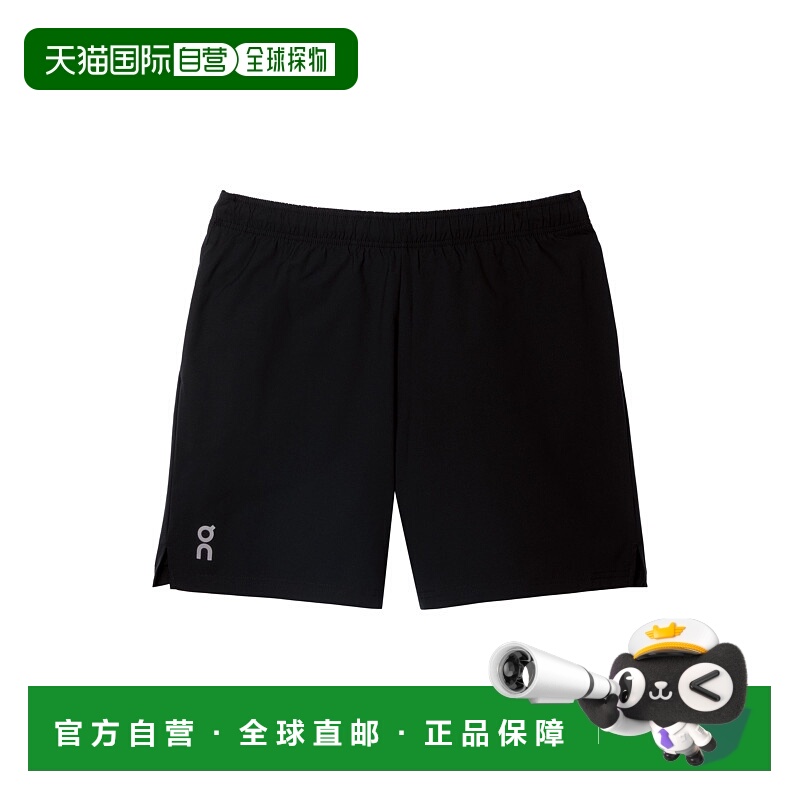 日潮跑腿ON昂跑 男士 7 Core 运动短裤 Black XS 1mf1074新款跑步