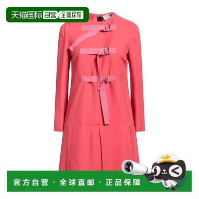 1h可退 香港直邮GOLDEN GOOSE 女士 褶裥连衣裙 red红色 舒适时尚