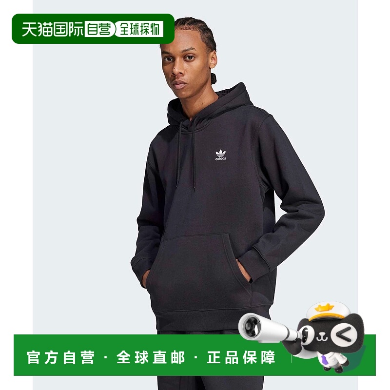 1h可退 日本直邮adidas 男女同款 宽松连帽卫衣 大容量口袋 HF518
