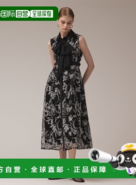 日本直邮GRACE CONTINENTAL 花卉刺绣蝴蝶结连衣裙 [GR9467EW0174