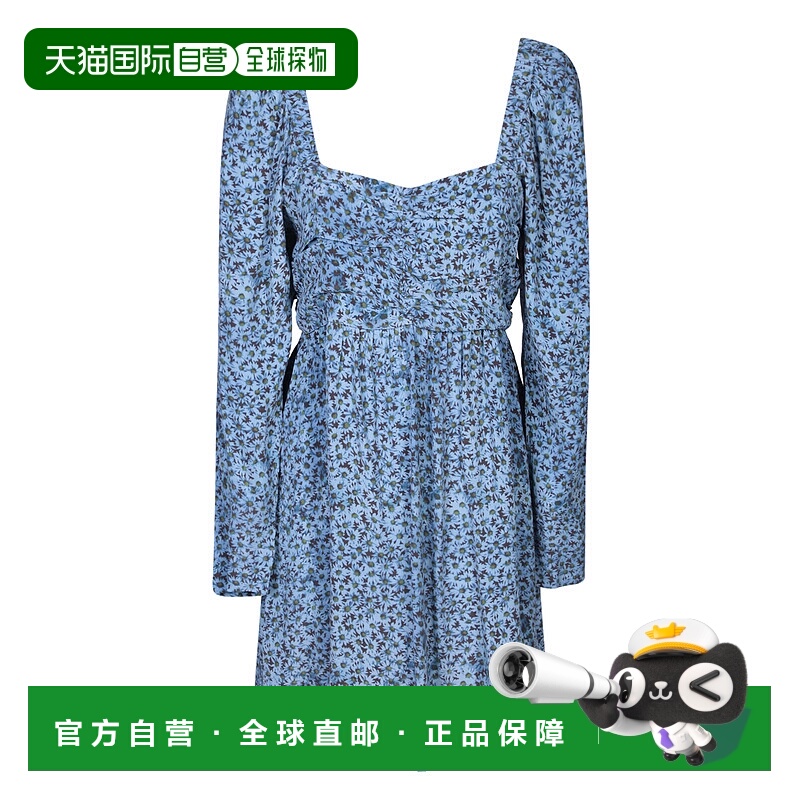 1h可退 香港直邮GANNI 女士连衣裙 F7900495BLUE AW2023 蓝色 GAN