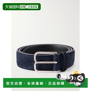 香港直邮Berluti 伯尔鲁帝 男士 Essence 3.5cm 绒面革皮带 C0052