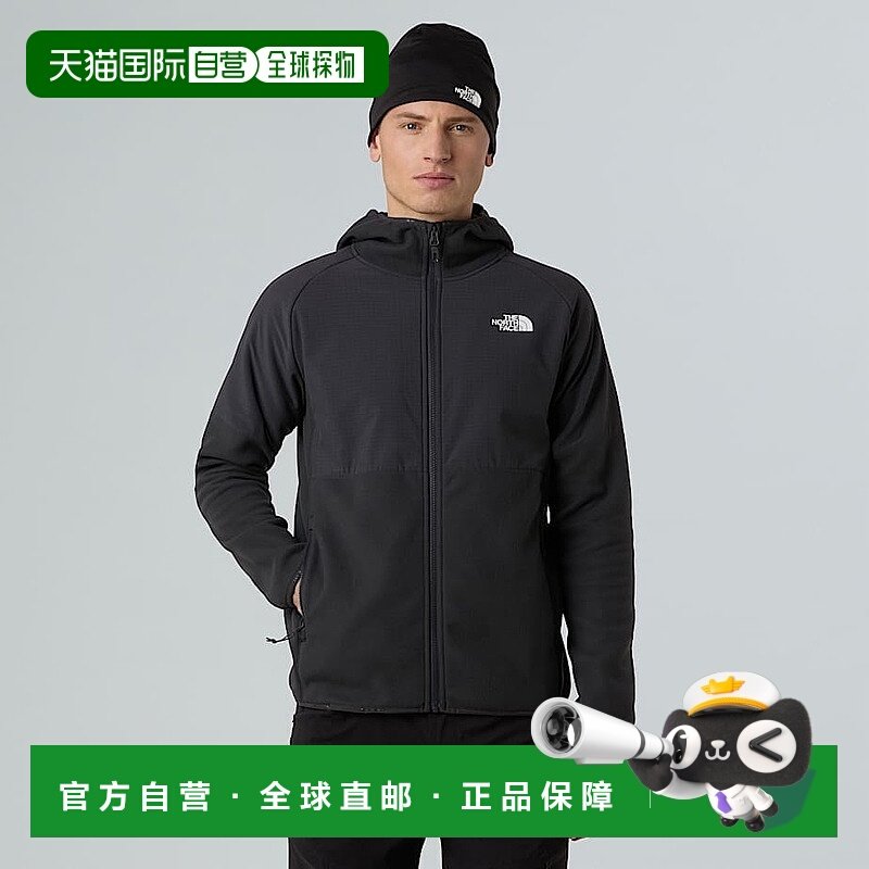 自营欧洲直邮北面 Glacier 男士加厚连帽拉链抓绒 THE NORTH FACE