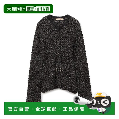 日本直邮BACCA 女装 法式混纺提花针织开衫 35026【付后1h可退】