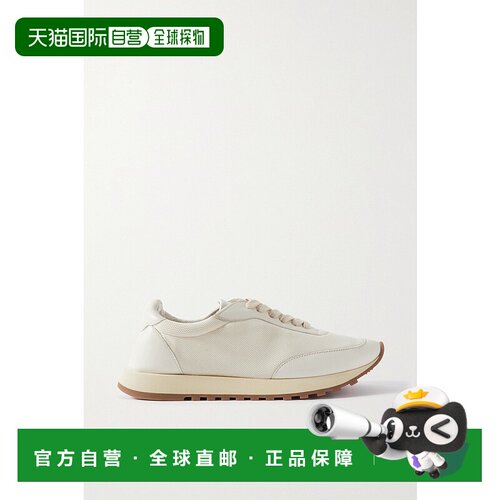 1h可退 The Row 女士 Owen Runner 皮革网眼运动鞋 F1284