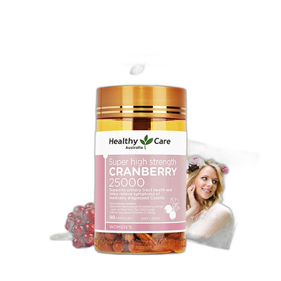 澳大利亚直邮Healthy Care蔓越莓胶囊萃取精华营养补充女性90粒
