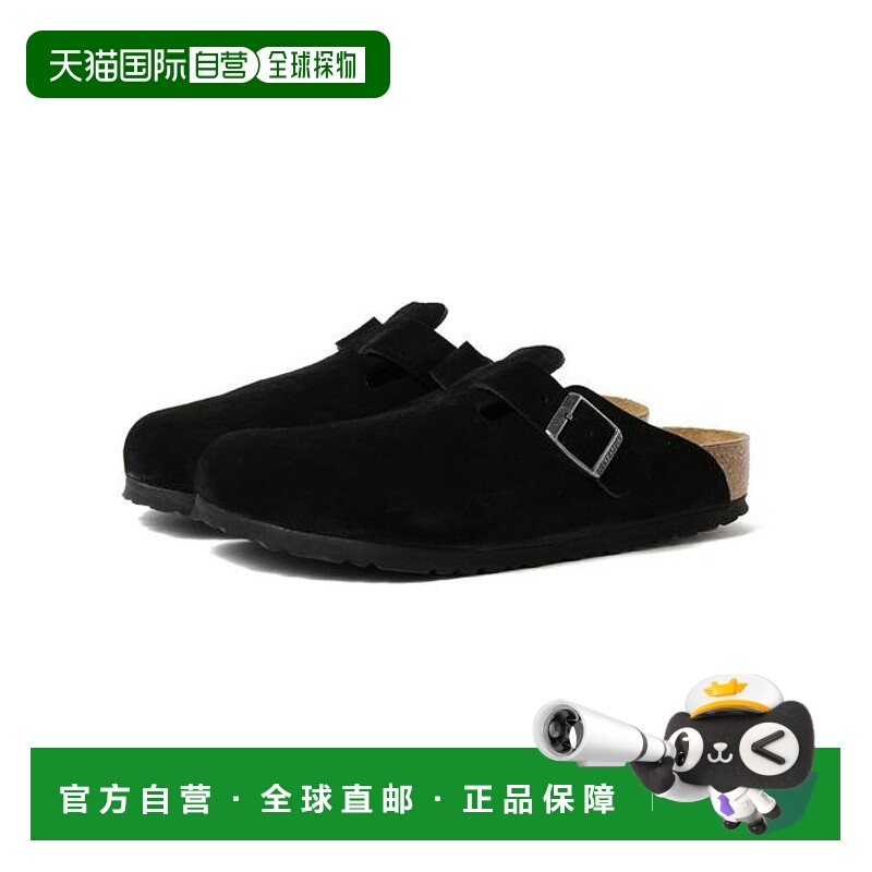1h可退 日本直邮BEAMS BOY BIRKENSTOCK / Boston 黑色拖鞋凉鞋