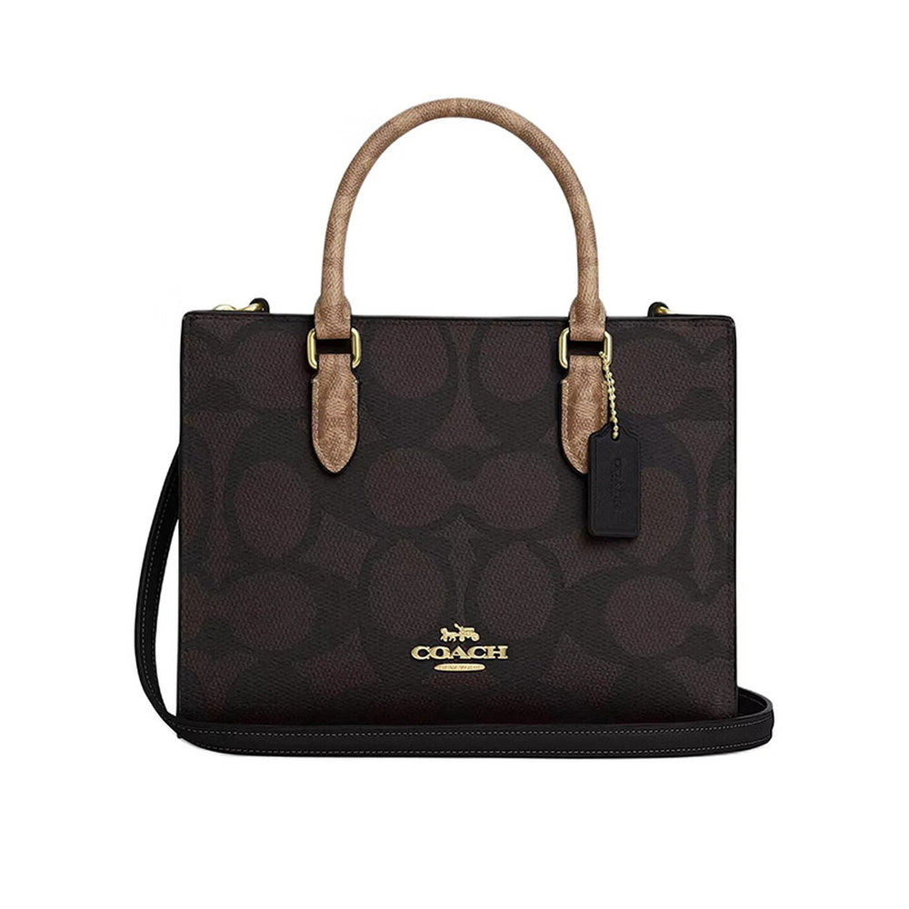 COACH Maggie 老花帆布托特包斜挎包手提包CY676IMXI8