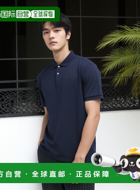 1h可退 香港直邮潮奢 Hackett 男士 Polo衫 blue蓝色 舒适时尚