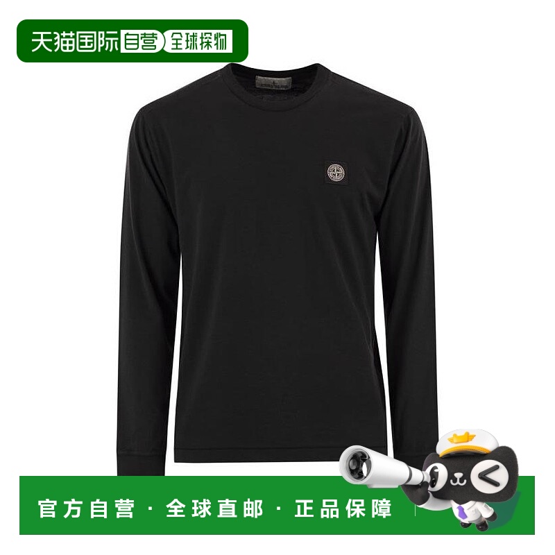 韩国直邮Stone Island 长袖 T 恤 K2S152100028S0013V0029 黑色 D
