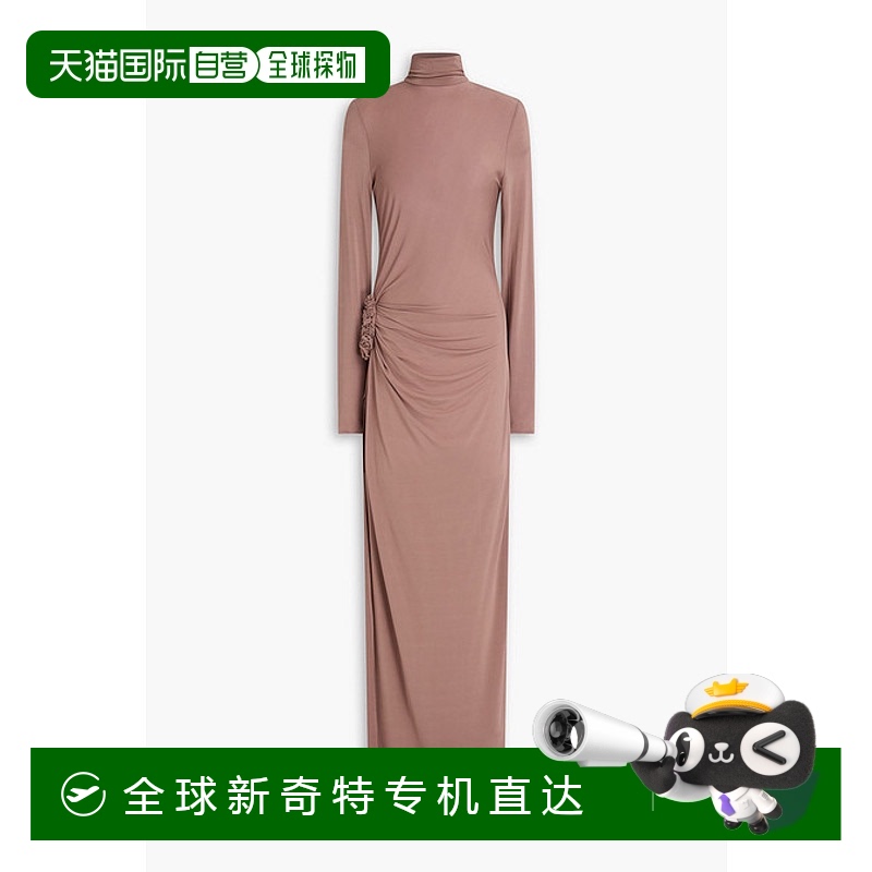 1h可退 香港直邮magda butrym 女士 垂褶针织长款连衣裙 AW23DRES