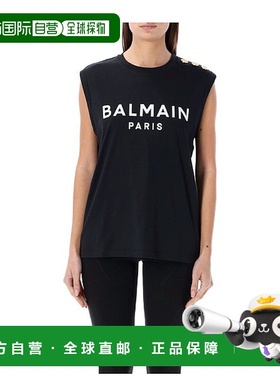 香港直邮BALMAIN 女士衬衫 CF1ED001BB02EAB CO 黑色 Sleeveless