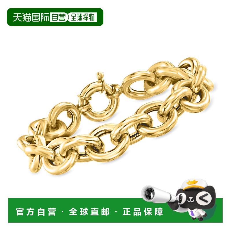 自营 Ross-Simons 意大利 18kt 黄金电缆链手链 - 7.5 英寸 美国