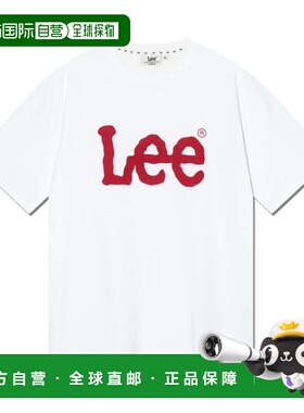 韩国直邮LEE LEE Big Twitch 徽标 T 恤 红色 LE2502ST01RD新款