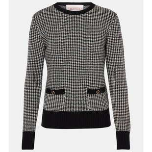 千鸟格初剪羊毛毛衣 女士 000276 华伦天奴 Valentino
