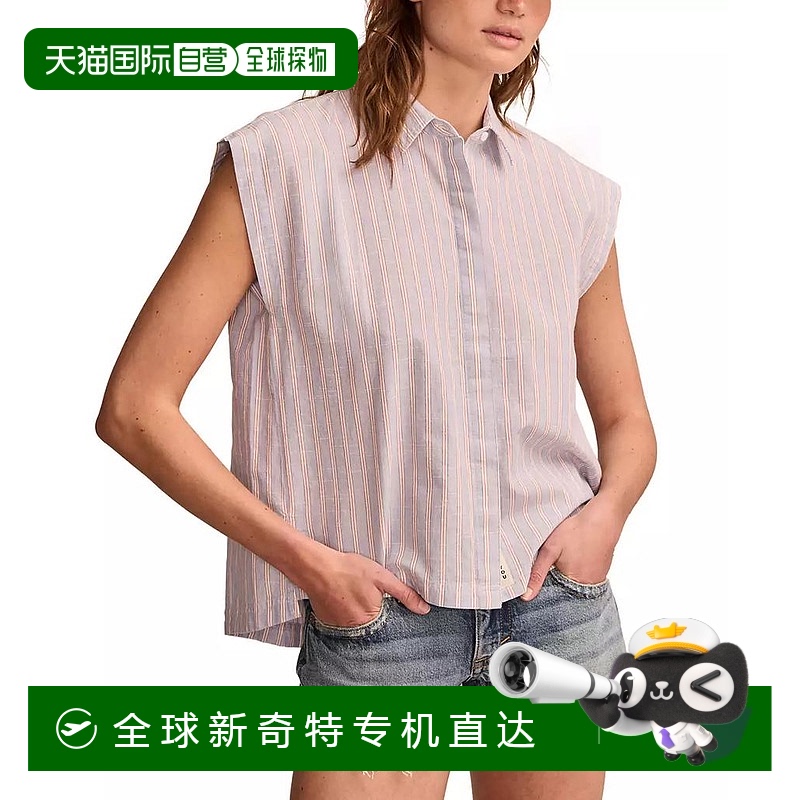 1h可退 【美国直邮】lucky brand 女士 衬衫条纹上衣
