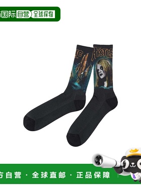 1h可退 日本直邮HYSTERIC GLAMOUR 男装 印花运动袜 摇滚夜店风 0