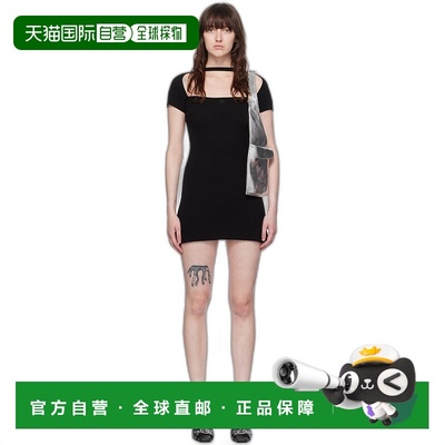 1h可退 香港直邮潮奢 Courreges 女士 黑色 Hyperbole 连衣裙 224