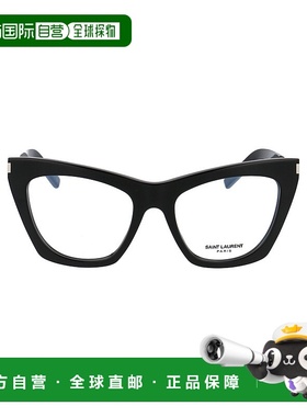香港直邮Saint Laurent 圣罗兰 女士 黑色徽标平光镜 SL214KATEOP