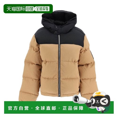 香港直邮Alexander Wang 徽标拼色棉服 4DC3222153高端流行休闲