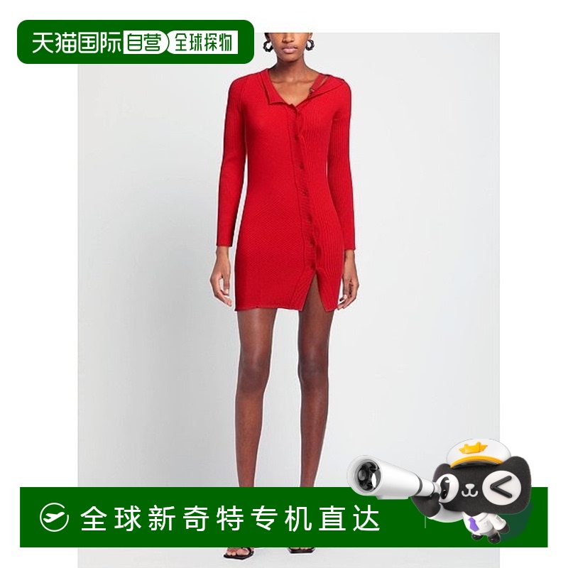 1h可退 香港直邮潮奢 Jacquemus 女士 紧身连衣裙 red红色 舒适时