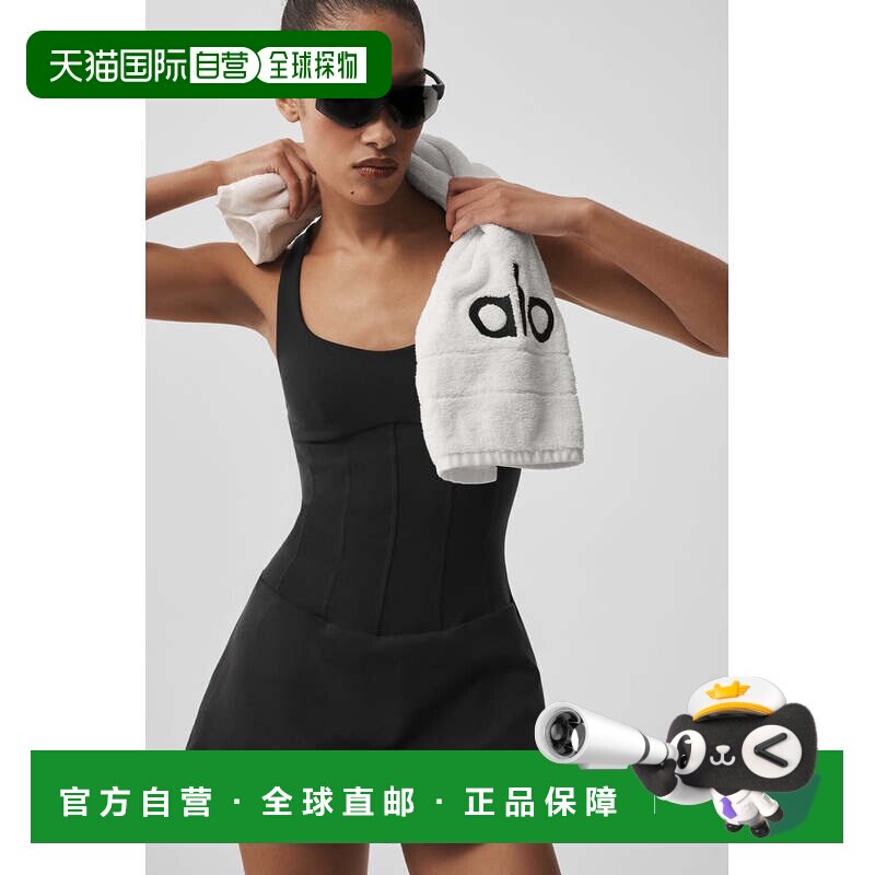日本直邮Alo Yoga Airbrush Sparks Fly Corset 网球裙 黑色图片