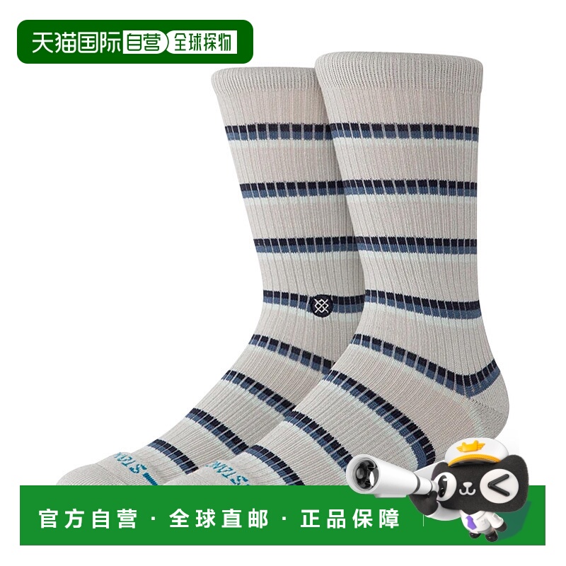 1h可退 日本直邮STANCE 男女同款 多彩条纹 罗纹中筒袜 A556D25MU