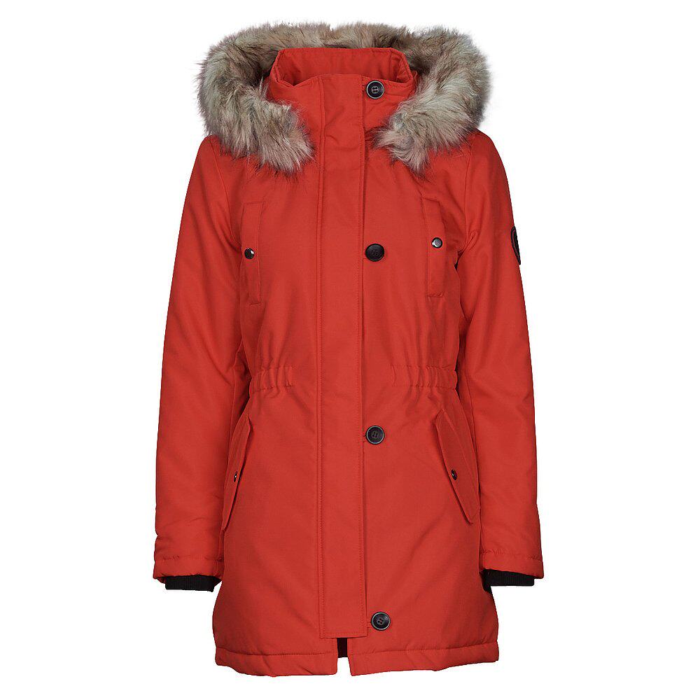 Only 女士 ONLIRIS FUR WINTER PARKA CC OTW 派克大衣 红色