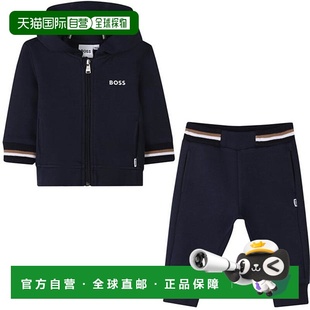 香港直邮BOSS 波士 婴儿 Kids Tracksuit 徽标套装童装