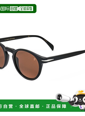自营 david beckham大卫 贝克汉姆男式49毫米黑色太阳镜-黑色 美