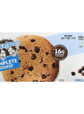 香港直发Lenny & Larry'S曲奇巧克力碎烘焙饼干口感浓郁113g