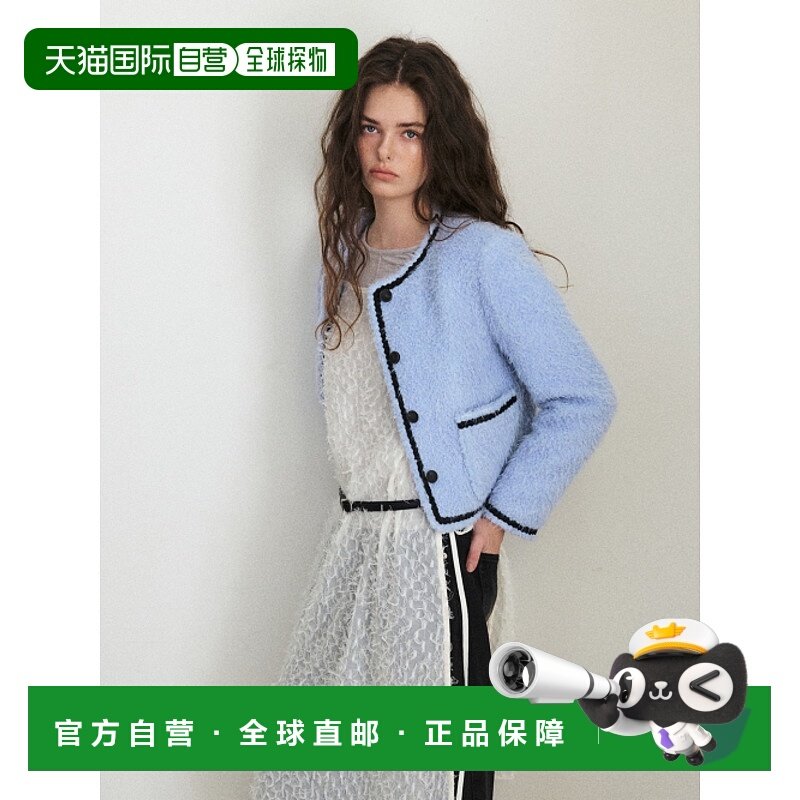 韩国直邮ETMON女士运动茄克/外套JK220TFF31 Tweed Fur Jacket Sk