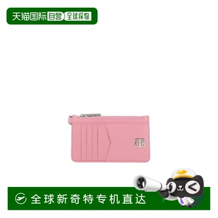 香港直发GIVENCHY纪梵希女士粉色徽标小牛皮拉链钱包BB60GXB14Y