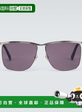 1h可退 香港直邮潮奢 Gucci 古驰 男士 方形框金属太阳眼镜 00091