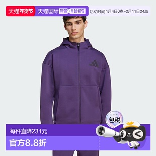 日本直邮adidas Z.N.E. 全拉链带帽运动夹克