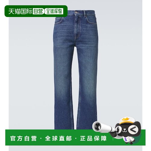 香港直邮The Row 男士 Vanya 褪色设计牛仔裤阔腿直筒裤