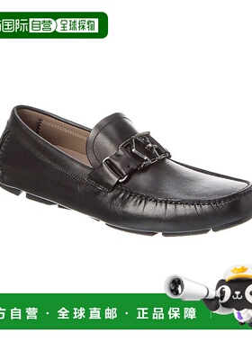 自营 salvatore ferragamoFerragamo Peter 皮革一手车 - 黑色 美