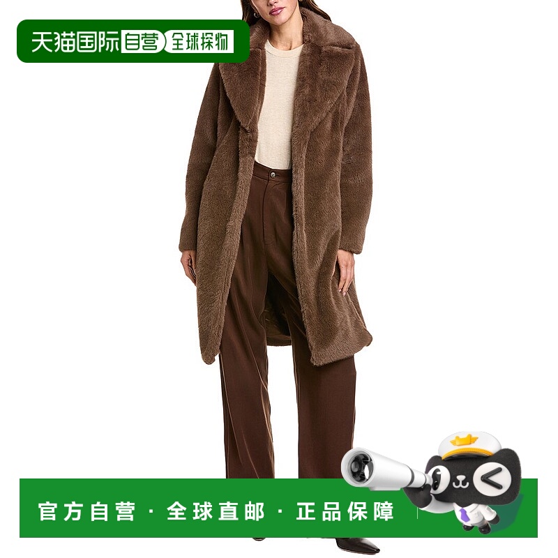 自营Via Spiga Reefer Jacket - grey 美国奥莱直发外套皮草