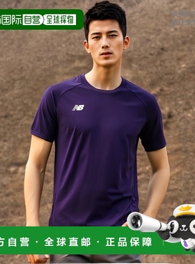 日本直邮New Balance 运动衬衫 男式 JMTF0486-PRP 紫色