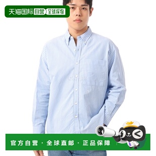 韩国直邮nanamica 纽扣条纹风衬衫 (SUGS421 SX) 长袖衬衫