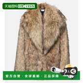 香港直邮潮奢 brown棕色 Alaia 1h可退 女士 毛羊皮大衣 舒适时尚