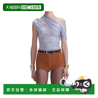 1h可退 香港直邮SELF-PORTRAIT 女士T恤 SS25169TBL SS2025 灰色