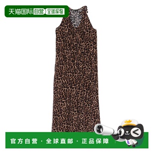 1h可退 香港直邮ANINE BING 女士 花朵黑色棕色豹纹连衣裙 A02120